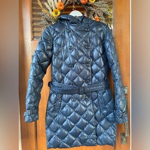 GANT long puff coat, Blue color, Size M.